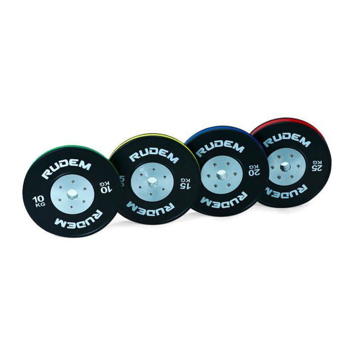 Competition Bumpers Plates With Color Strip