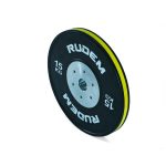 RUDEM Competition Bumpers Plates With Color Strip 15kg