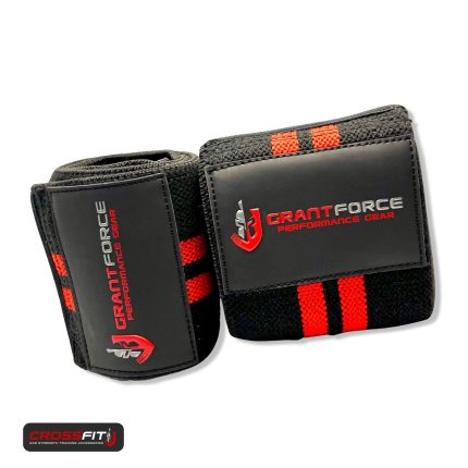 Wrist Wrap RED & BLACK STRIPES